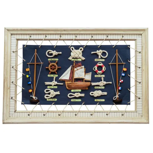 Knotentafel Knotenbild aus Holz 60 x 40 cm