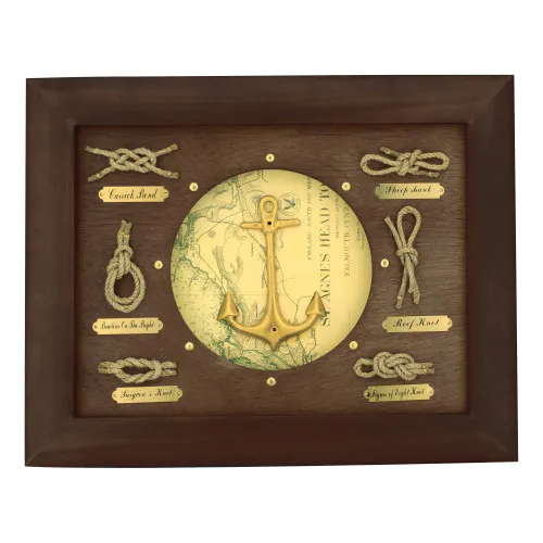 Knotentafel - Anker & Knoten Knotenbild aus Holz 38 x 30 cm