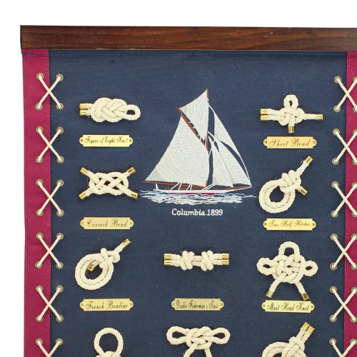 Detailansicht von Knoten-Wandbehang