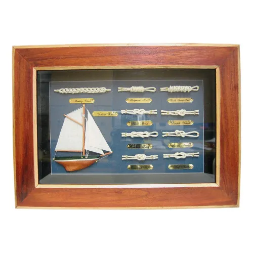 Knotentafel hinter Glas Knotenbild aus Holz 36 x 26 cm