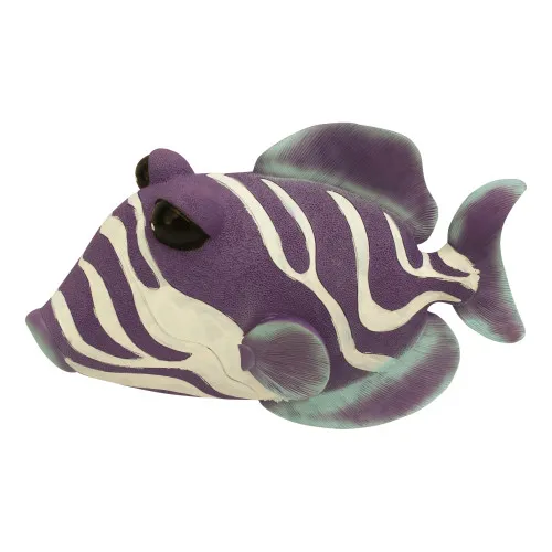 Wandhänger - Fisch Wanddeko aus Resin 20 x 13 cm lila