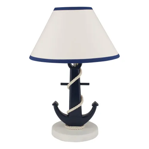 Lampe - Anker Schirmlampe aus Holz 25 x 35,5 cm