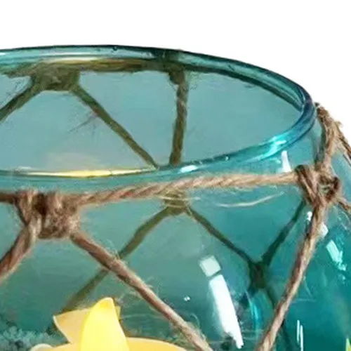 Fischerkugel-Teelicht – Detail der Oberfläche