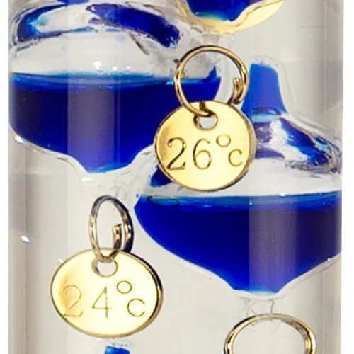 Detailansicht von Galilei-Thermometer