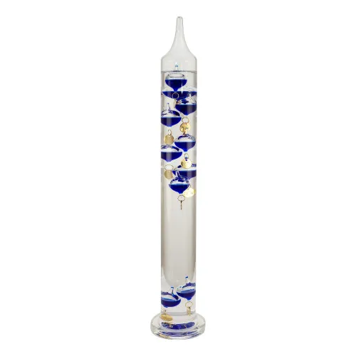 Galilei-Thermometer Wetterstation aus Glas 44 cm