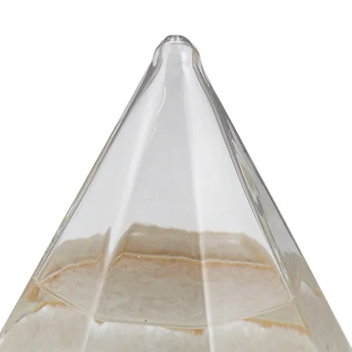Sturmglas in Diamantenform – Detail der Oberfläche