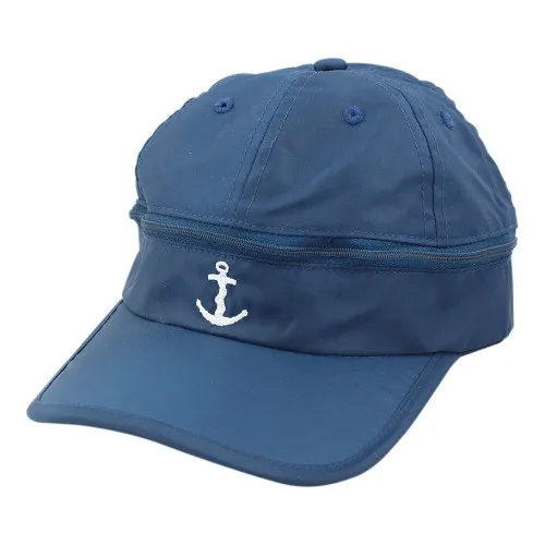 Regen/Sonnen-Cap - Anker Mütze aus Polyester marine