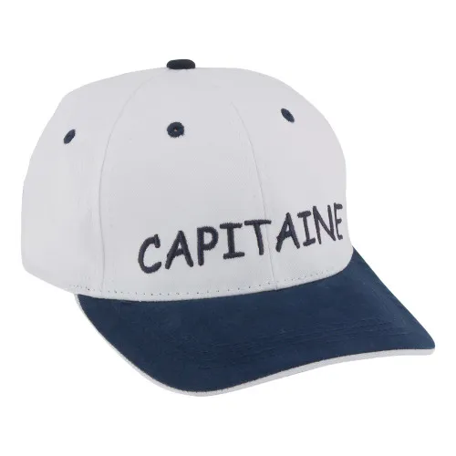 Cap - CAPITAINE Mütze aus Baumwolle 17 x 15 cm weiß/marine