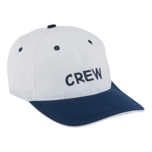 Cap - CREW Mütze aus Baumwolle 17 x 15 cm weiß/marine