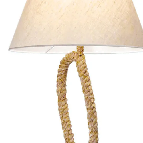 Detailansicht von Taulampe mit Schirm