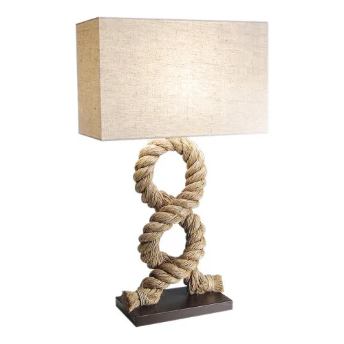 Taulampe mit Schirm Schirmlampe aus Tauwerk 42 x 72,5 cm