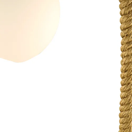 Taulampe mit weiß-gefrostetem Glasschirm – weitere Ansicht
