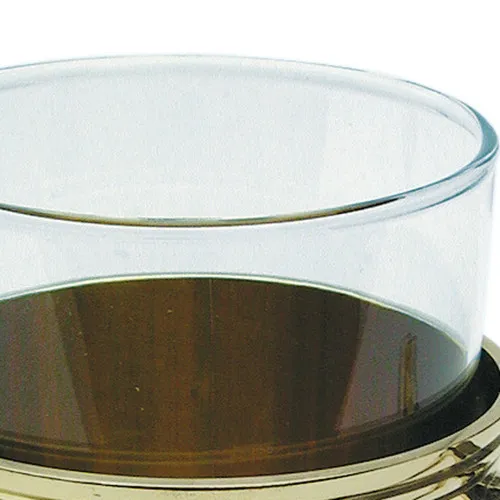 Grog-Glas mit Untersetzer – Detail der Oberfläche
