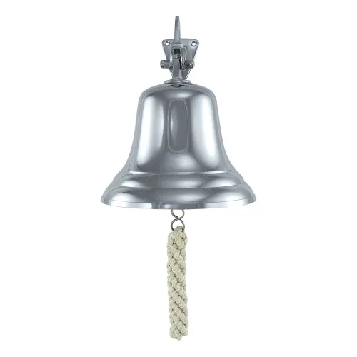 Glocke Wandglocke aus Messing vernickelt