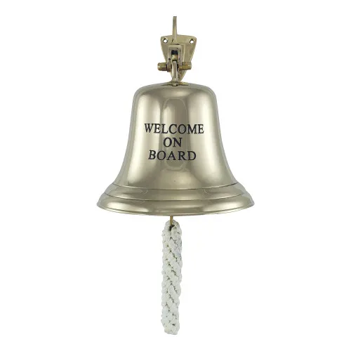 Glocke - WELCOME ON BOARD Wandglocke aus Messing