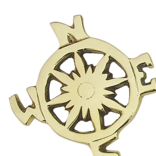 Detailansicht von Haken - Kompassrose