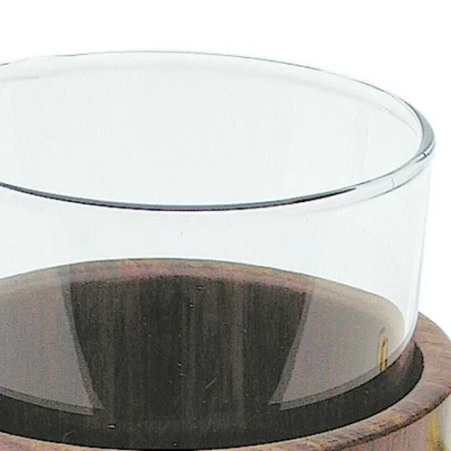 Grog-Glas mit Untersetzer – Detail der Oberfläche
