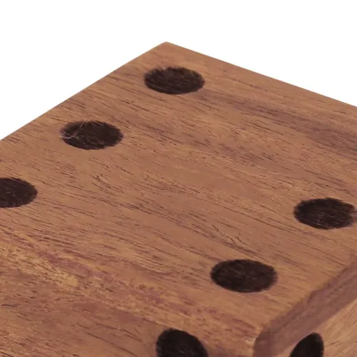 Würfel-Box mit 6 Würfeln – Detail der Oberfläche