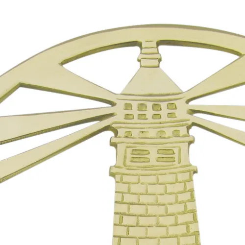 Topf-Untersetzer - Leuchtturm – Detail der Oberfläche