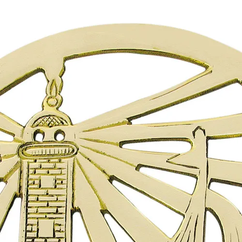 Topf-Untersetzer - Leuchtturm & Segler – Detail der Oberfläche