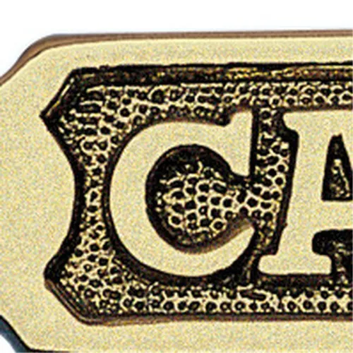 Detailansicht von Türschild CAPITAINE