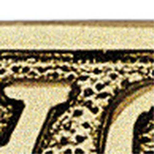 Türschild W.C. – Detail der Oberfläche