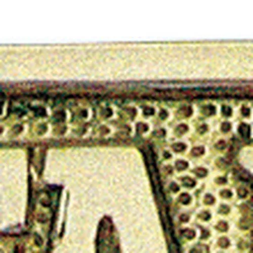 Türschild CAPTAIN – Detail der Oberfläche