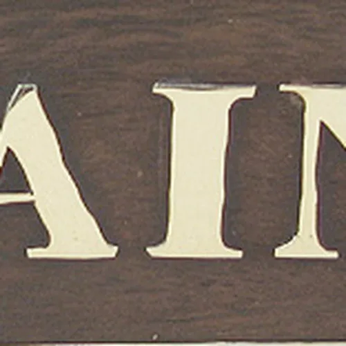 Türschild CAPITAINE – weitere Ansicht