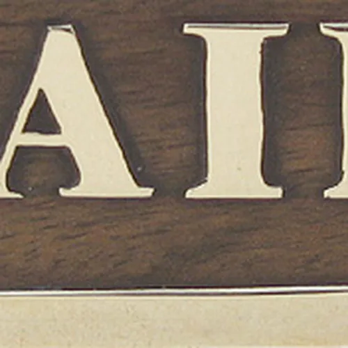 Türschild BAIN – weitere Ansicht