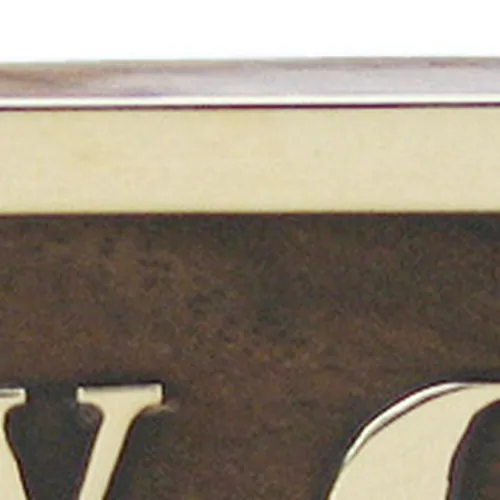 Türschild W.C. – Detail der Oberfläche