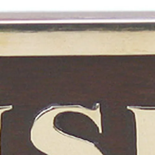 Türschild CUISINE – Detail der Oberfläche