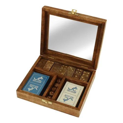 Detailansicht von Karten/Würfel/Domino-Box