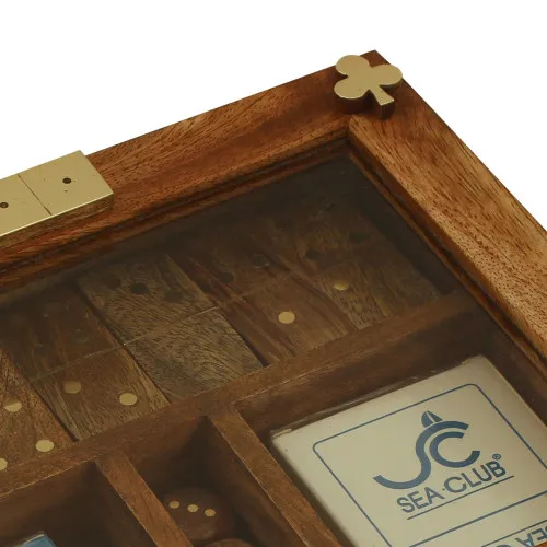 Karten/Würfel/Domino-Box – Detail der Oberfläche