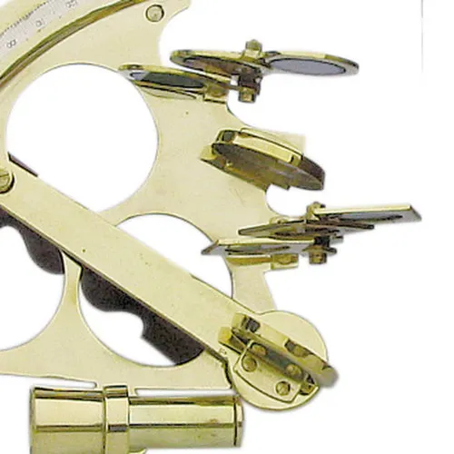 Sextant mit Microeinstellung in Nahaufnahme