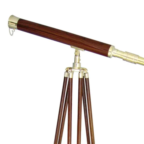 Detailansicht von Stand-Teleskop