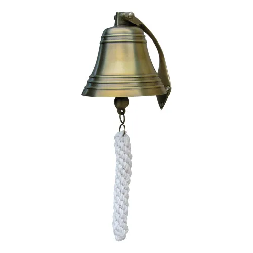 Schiffsglocke Wandglocke aus Messing antik