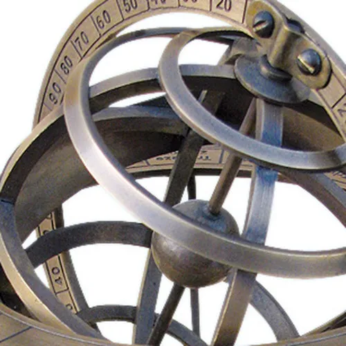 Armillarsphäre – Detail der Oberfläche