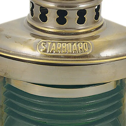 Steuerbordlampe mit Petroleumbrenner – weitere Ansicht