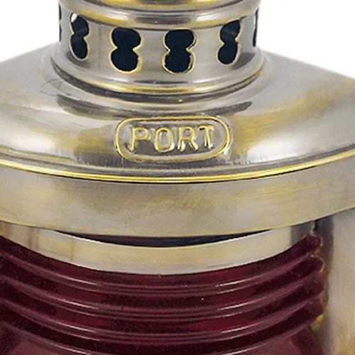 Backbordlampe mit Petroleumbrenner – weitere Ansicht
