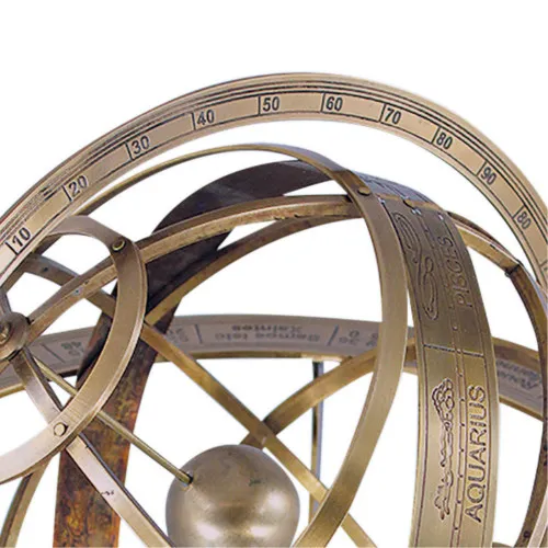 Armillarsphäre – Detail der Oberfläche