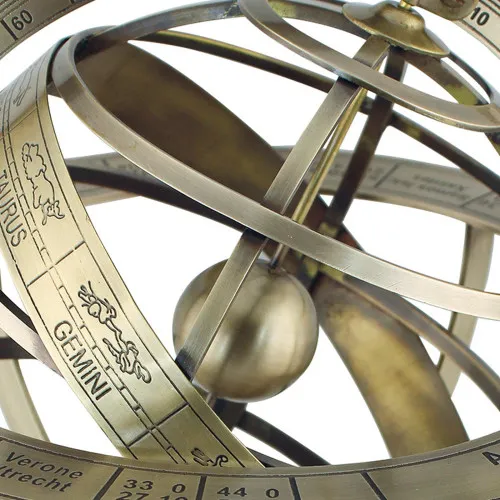 Armillarsphäre – Detail der Oberfläche