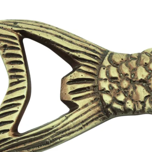 Detailansicht von Flaschenöffner - Fisch