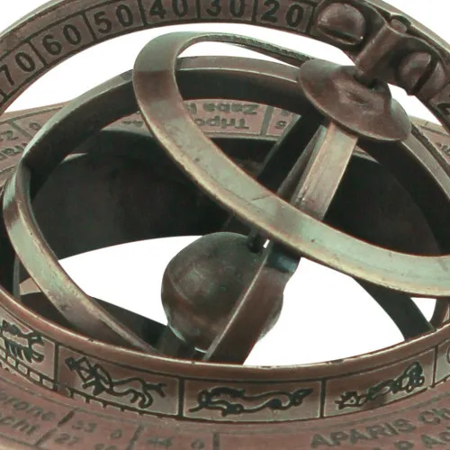 Armillarsphäre – Detail der Oberfläche
