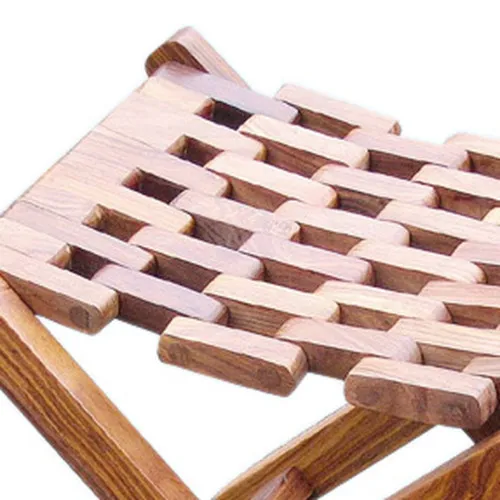 Klapphocker – Detail der Oberfläche
