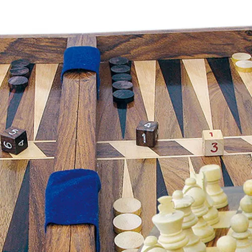 Schach & Backgammon – Detail der Oberfläche