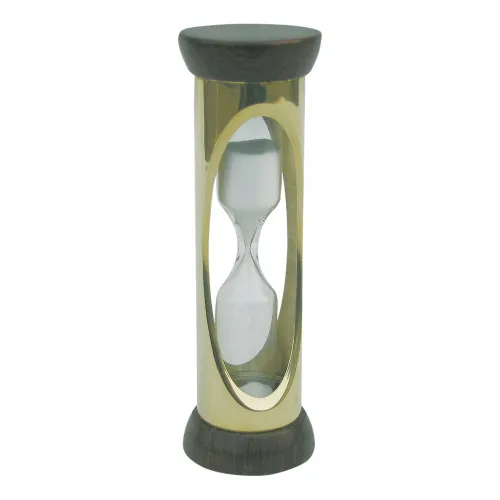 Sanduhr 3 Min. aus Messing 9,5 cm
