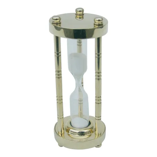 Sanduhr 3 Min. aus Messing 10 cm