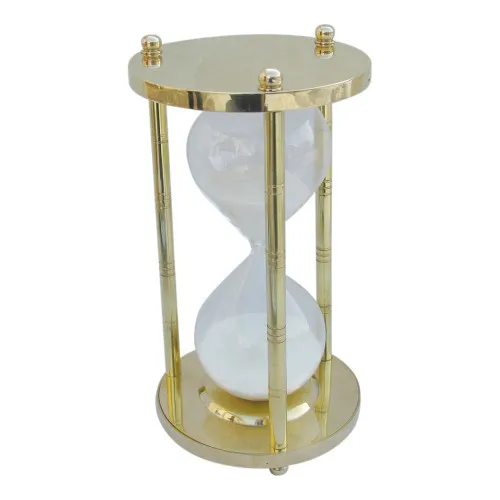 Sanduhr 60 Min. aus Messing 22 cm