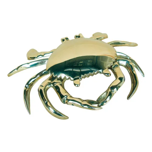 Aschenbecher - Krabbe Ascher aus Messing 18 x 4 cm
