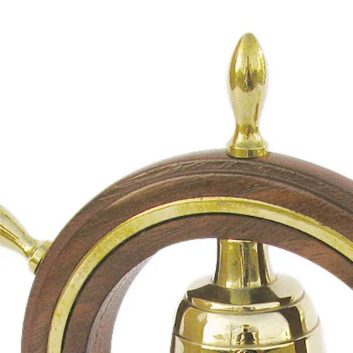 Tischglocke im Steuerrad – Detail der Oberfläche